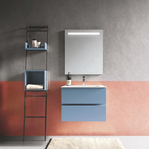 Mobile lavabo sospeso - U&D 09 - PUNTOTRE - in ceramica / in laminato / contemporaneo