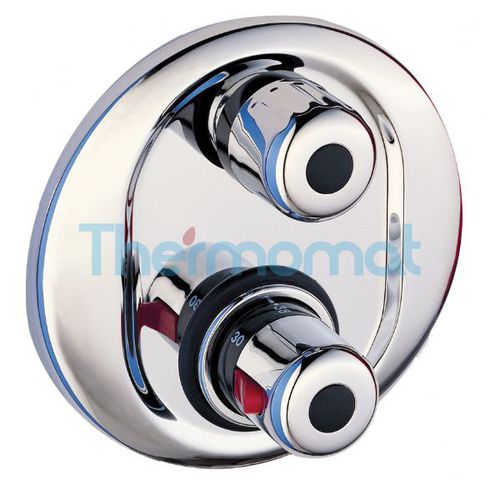 Miscelatore da doccia - TMTI1R34VC - Thermomat S.r.l. - da incasso / termostatico / in metallo cromato