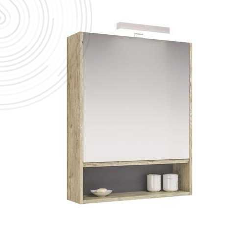 Mobile pensile per bagno con specchio con illuminazione integrata - COGNAC 404011021 - AYOR BATHROOM - contemporanea