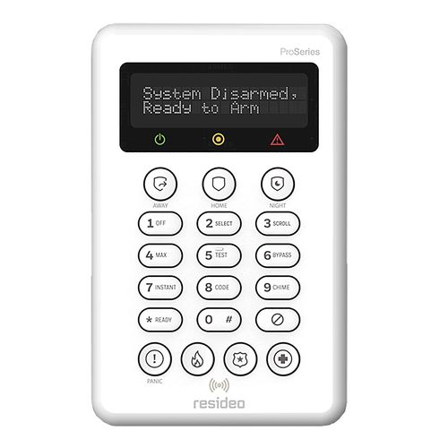 Tastiera di controllo per sistema domotico - PROSIXLCDKP-EU - Honeywell Home – Resideo - a muro / wireless
