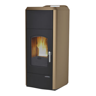 Termostufa a pellet - ESTER - Laminox S.r.l. - 10 kW...20 kW / 0 - 5 kW / contemporanea