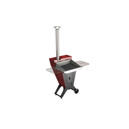Barbecue a pellet - POLDO EASY PLUS - Laminox S.r.l. - con rotelle / in metallo