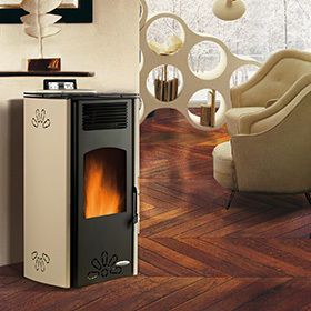 Stufa a pellet - MARGHERITA 8,5 - Laminox S.r.l. - 0 - 5 kW / 5 kW...10 kW / contemporanea