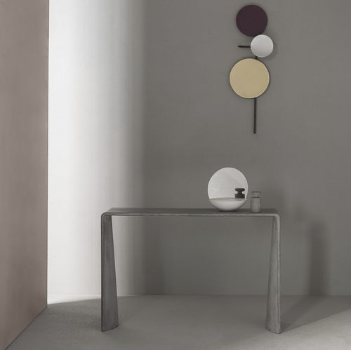 Consolle minimalista - TADAO - FORMA&CEMENTO - in acciaio / in calcestruzzo / rettangolare