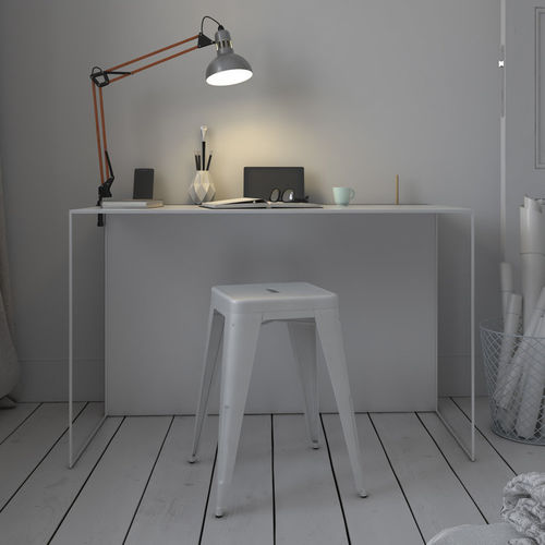 Scrivania minimalista - PHILIP - FORMA&CEMENTO - in legno / in ferro / in calcestruzzo