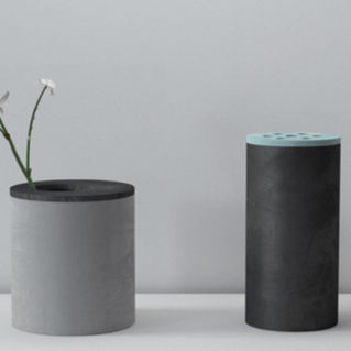 Vaso contemporaneo - SMART - FORMA&CEMENTO - in calcestruzzo / fatto a mano