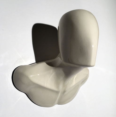 Scultura in ceramica - WHITE BURT - FRANCOLLECTION - da parete / a muro / contract