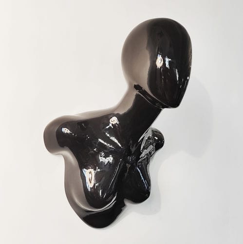 Scultura in ceramica smaltata - DARK BESSIE - FRANCOLLECTION - a muro / per hotel / per ristorante