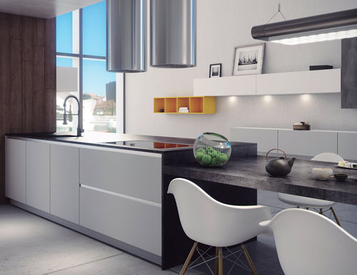 Cucina contemporanea - FILM 22  - BC3 - in MDF / polimerica / con isola