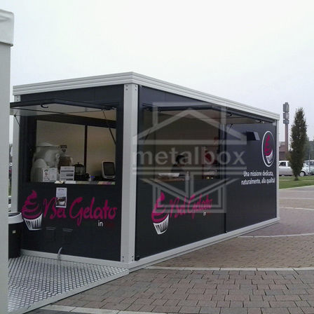 Edificio prefabbricato - metalbox spa - in metallo / su ossatura metallica / per ristorante