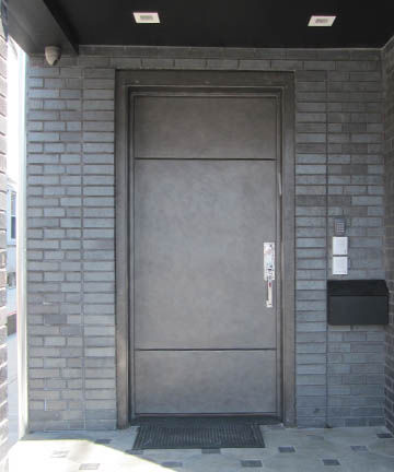 Porta d'ingresso - IR-65 - Granddoors - in ferro / battente / senza vetri