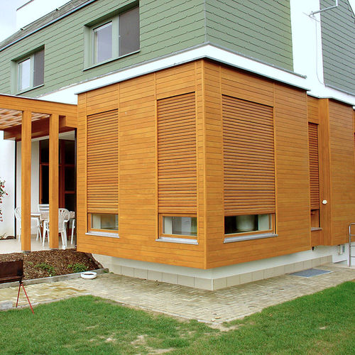 Tenda avvolgibile a rullo - Heliotech, s.r.o. - per finestra / in legno esotico / in rovere