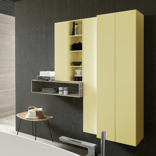 Mobile da bagno contemporaneo - C002 - BAXAR - in legno / da parete