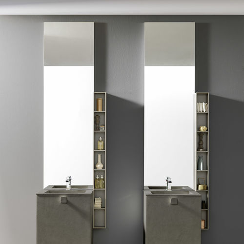 Specchio da bagno a muro - C005 - BAXAR - contemporaneo / rettangolare / luminoso a LED