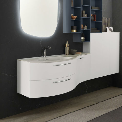 Mobile lavabo sospeso - C008 - BAXAR - in legno / contemporaneo / con cassetti
