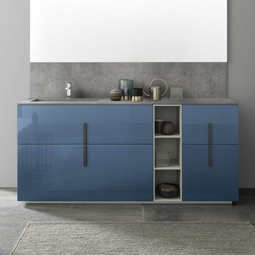Mobile lavabo da appoggio - C012 - BAXAR - in legno / contemporaneo / con cassetti