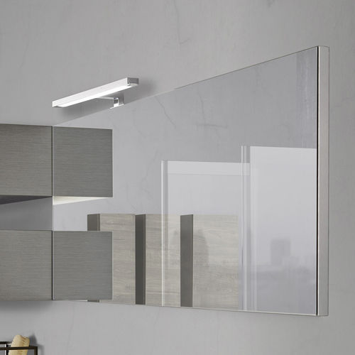 Specchio da bagno a muro - C013 - BAXAR - contemporaneo / rettangolare / luminoso