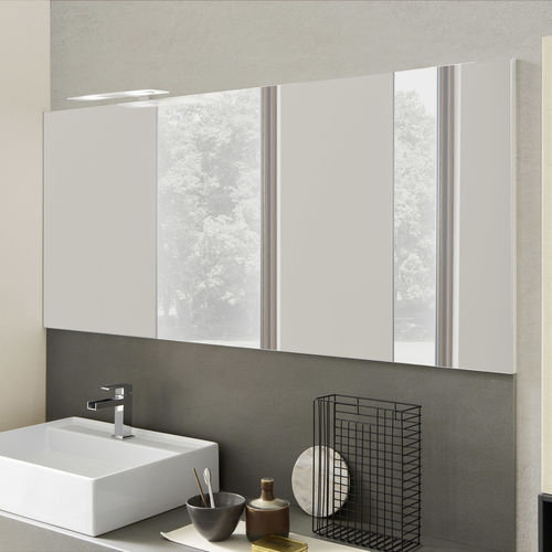 Specchio da bagno a muro - C103 - BAXAR - contemporaneo / rettangolare / luminoso