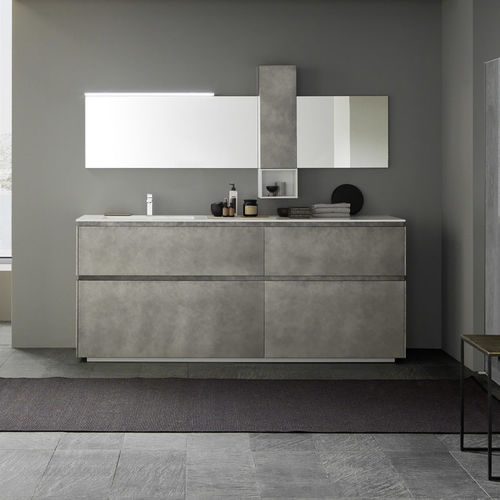 Mobile lavabo sospeso - C205 - BAXAR - in legno / contemporaneo / con cassetti