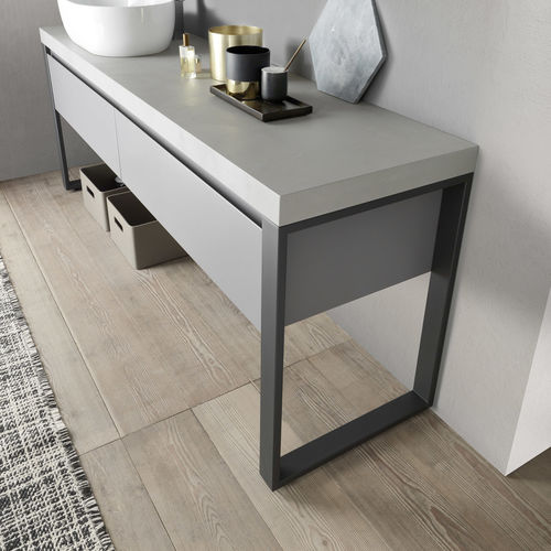 Mobile lavabo da appoggio - C203 - BAXAR - in legno / contemporaneo / con cassetti