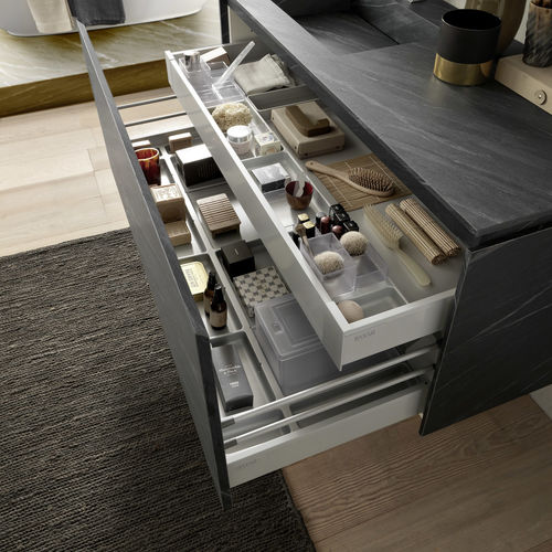 Mobile lavabo sospeso - C204 - BAXAR - in legno / contemporaneo / con cassetti