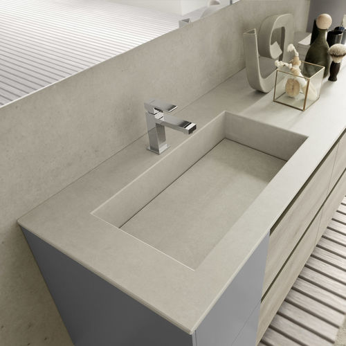 Lavabo da incasso - C210 - BAXAR - in ceramica / rettangolare / contemporaneo