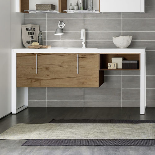 Mobile lavabo da appoggio - C1 - BAXAR - in legno / contemporaneo / con cassetti