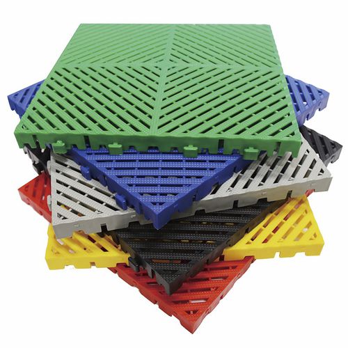Pavimento in polipropilene - TK - Shanghai Weidan Decorative Materials Co., Ltd - per il settore terziario / a quadrotte / strutturato