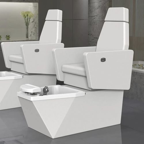 Poltrona pedicure in pelle - 4128 - Silverfox Corporation Limited - in PU / con poggiatesta / con poggiapiedi