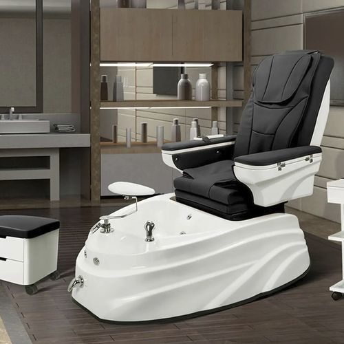 Poltrona pedicure in pelle - 4123B - Silverfox Corporation Limited - in PU / in acrilico / con poggiapiedi