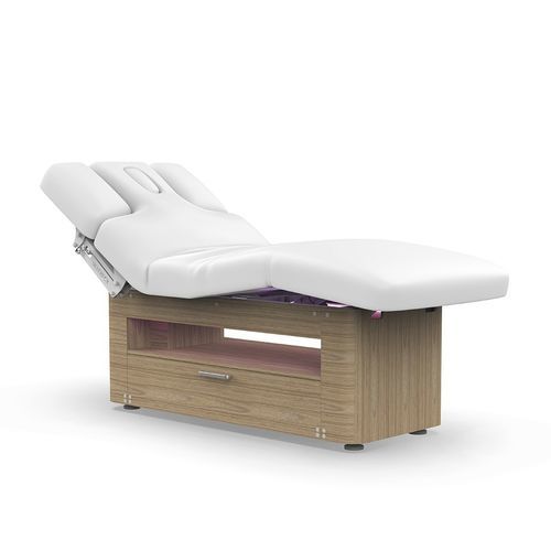 Lettino per massaggi elettrico - 2284 - Silverfox Corporation Limited - in pelle / in legno / con contenitore