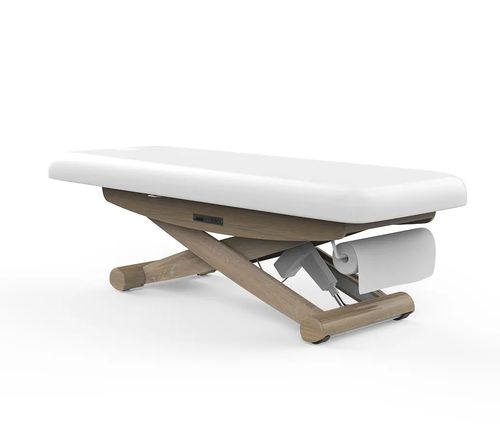 Lettino per massaggi pieghevole - 2256 - Silverfox Corporation Limited - in pelle / in legno / ad altezza regolabile