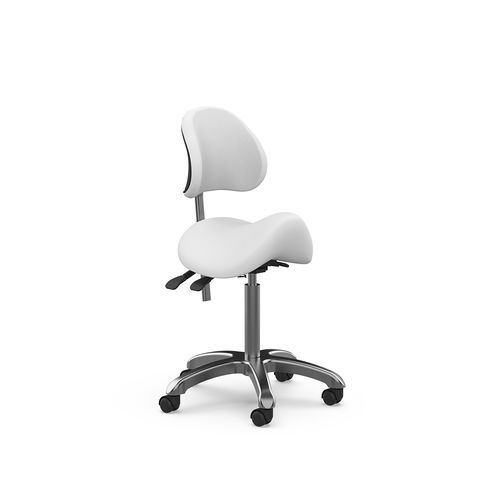 Sgabello contemporaneo - 1025A - Silverfox Corporation Limited - in pelle / in plastica / con supporto in metallo