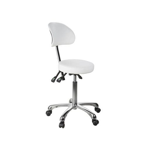 Sgabello per centro estetico - 1025B - Silverfox Corporation Limited - contemporaneo / in pelle / con supporto in acciaio