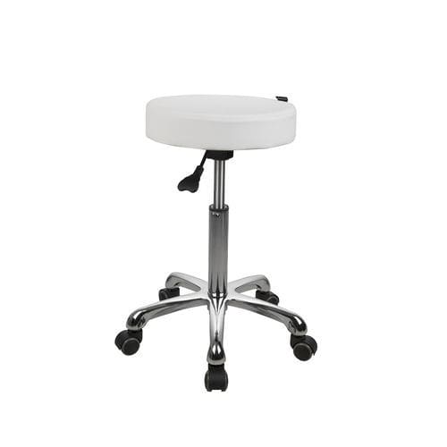 Sgabello per centro estetico - 1023A - Silverfox Corporation Limited - contemporaneo / in pelle / con supporto in acciaio