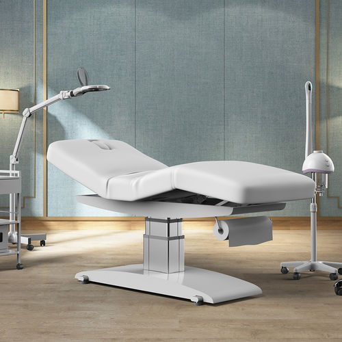 Lettino per massaggi elettrico - 2261B - Silverfox Corporation Limited - in pelle / in legno / ad altezza regolabile