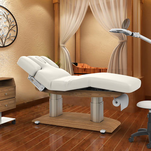 Lettino per massaggi elettrico - 2259 - Silverfox Corporation Limited - in pelle / in legno / ad altezza regolabile