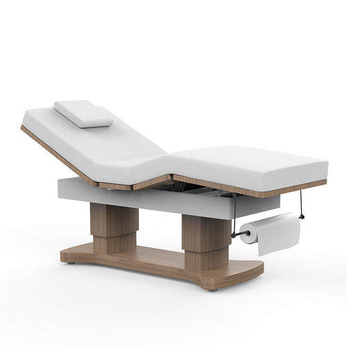 Lettino per massaggi elettrico - 2290B - Silverfox Corporation Limited - in pelle / in legno / ad altezza regolabile