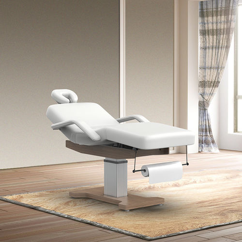 Lettino per massaggi elettrico - 2292 - Silverfox Corporation Limited - in pelle / in legno / ad altezza regolabile