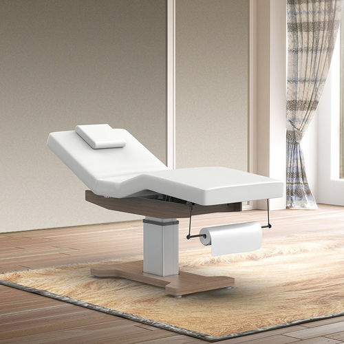 Lettino per massaggi elettrico - 2292A - Silverfox Corporation Limited - in pelle / in legno / ad altezza regolabile