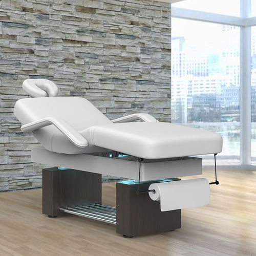 Lettino per massaggi elettrico - 2341 - Silverfox Corporation Limited - in pelle / in legno / ad altezza regolabile
