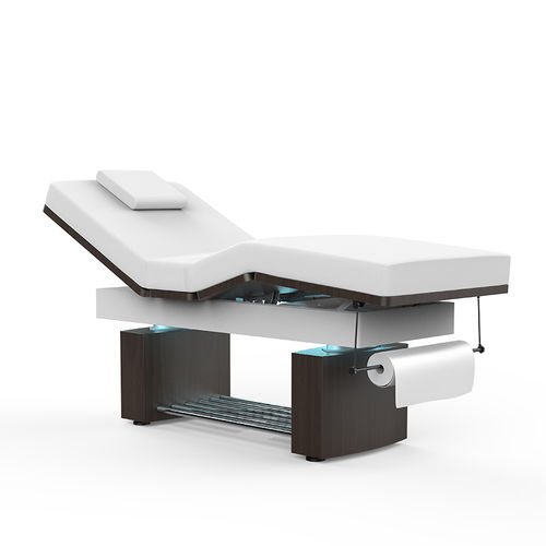 Lettino per massaggi elettrico - 2341B - Silverfox Corporation Limited - in pelle / in legno / ad altezza regolabile