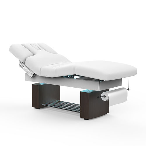 Lettino per massaggi elettrico - 2341C - Silverfox Corporation Limited - in pelle / in legno / ad altezza regolabile