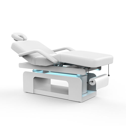 Lettino per massaggi elettrico - 2340 - Silverfox Corporation Limited - in pelle / in legno / ad altezza regolabile