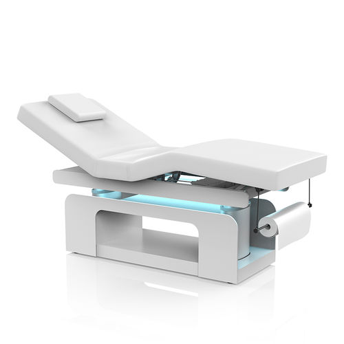 Lettino per massaggi elettrico - 2340A - Silverfox Corporation Limited - in pelle / in legno / ad altezza regolabile