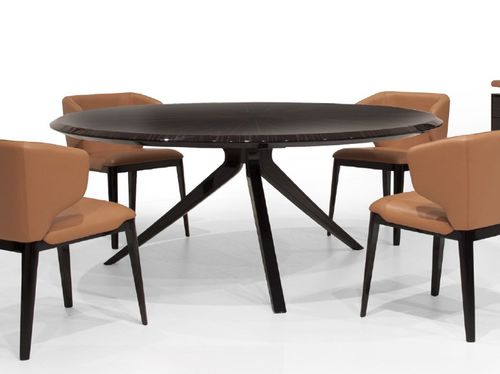 Tavolo da pranzo contemporaneo - V142 - Aston Martin - impiallacciato in legno / in ebano / con supporto in legno impiallacciato