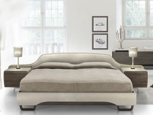 Letto matrimoniale - V092  - Aston Martin - contemporaneo / imbottito / con testiera
