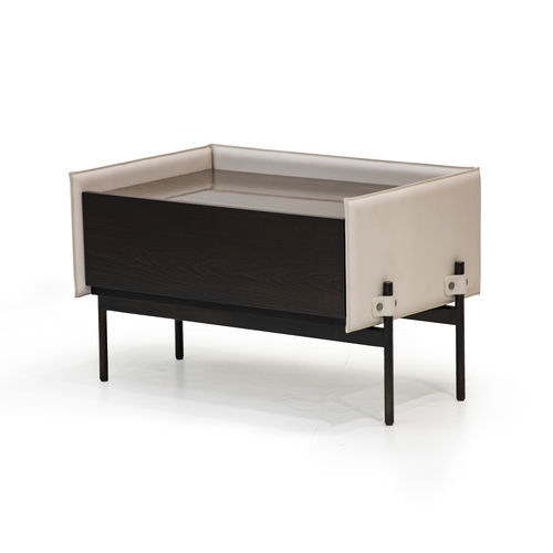 Comodino contemporaneo - V247  - Aston Martin - impiallacciato in legno / in pelle / in marmo