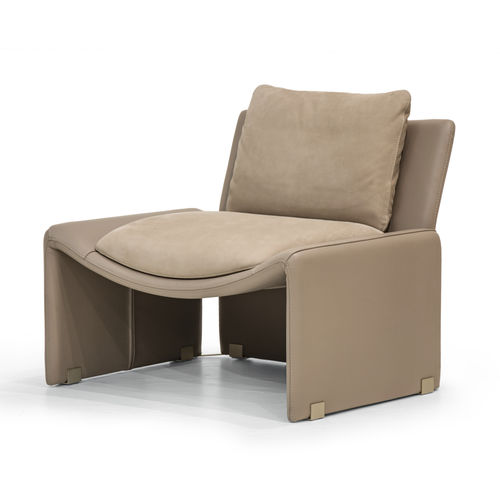 Chauffeuse contemporanea - V263 - Aston Martin - in pelle / per cuscini / marrone