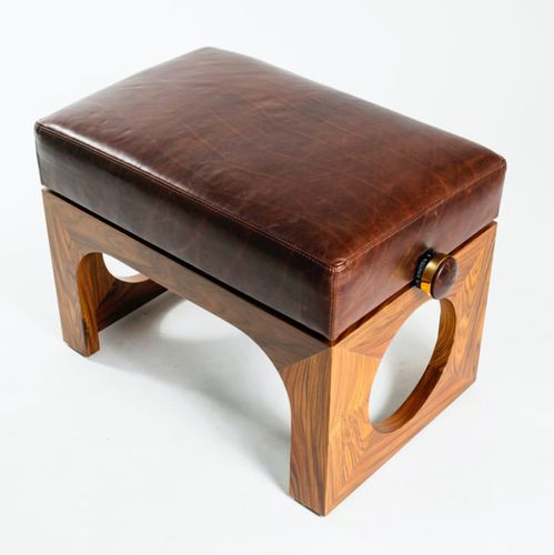 Divanetto imbottito contemporaneo - Mitsuko - KAUNUS DESIGN, S.L. - in pelle / in schiuma ad alta densità rivestita / con supporto in legno massiccio